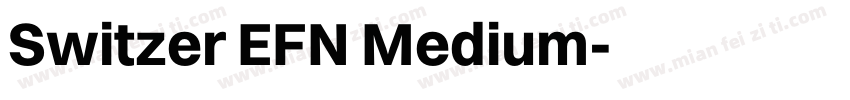 Switzer EFN Medium字体转换